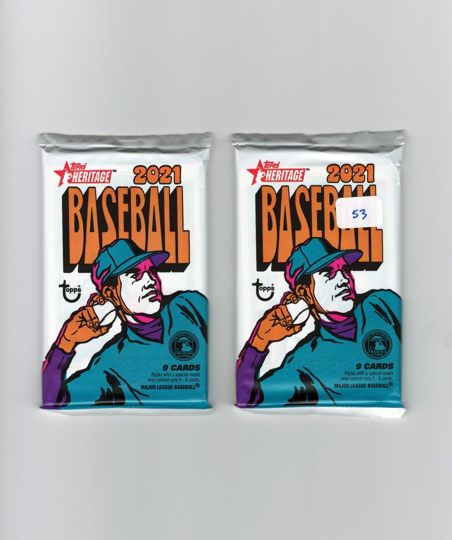 2021 Topps Heritage Baseball Sealed Packs (1 of 1)