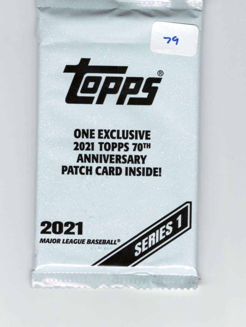 2021 TOPPS SERIES 1 PATCH CARD (1 of 1)