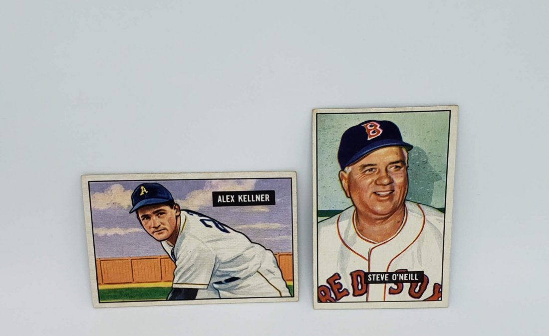 LOT OF 2 BOWMAN 1951 BASEBALL CARDS (1 of 1)