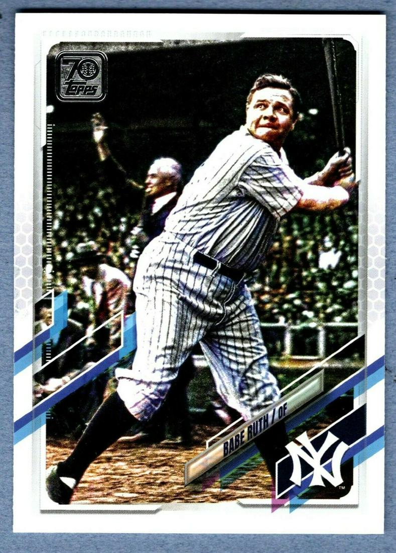 2021 TOPPS Babe Ruth SP Photo Variation NY Yankees (1 of 2)