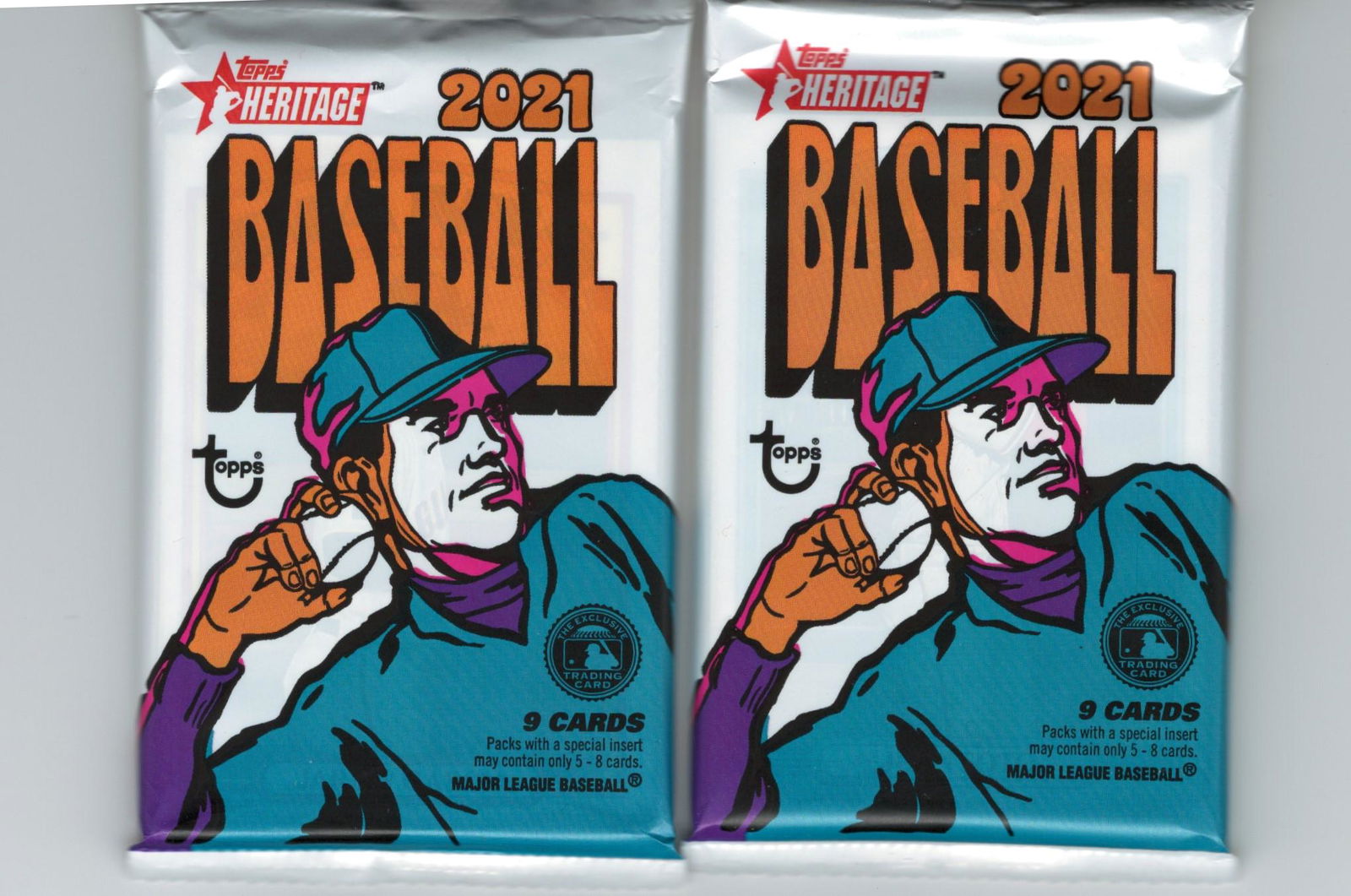 2021 HERITAGE BASEBALL SEALED PACKS 1972 DESIGN (1 of 1)