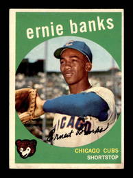 1959 Topps #350 Ernie Banks Chicago Cubs HOF EX