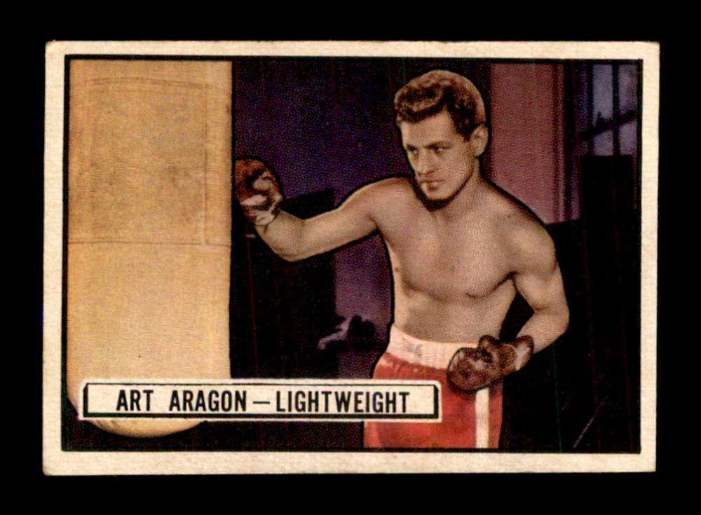 1951 Ringside #16 Art Aragon EX: 1951 Ringside #28 Sal Bartolo Feather weight Champ 1944