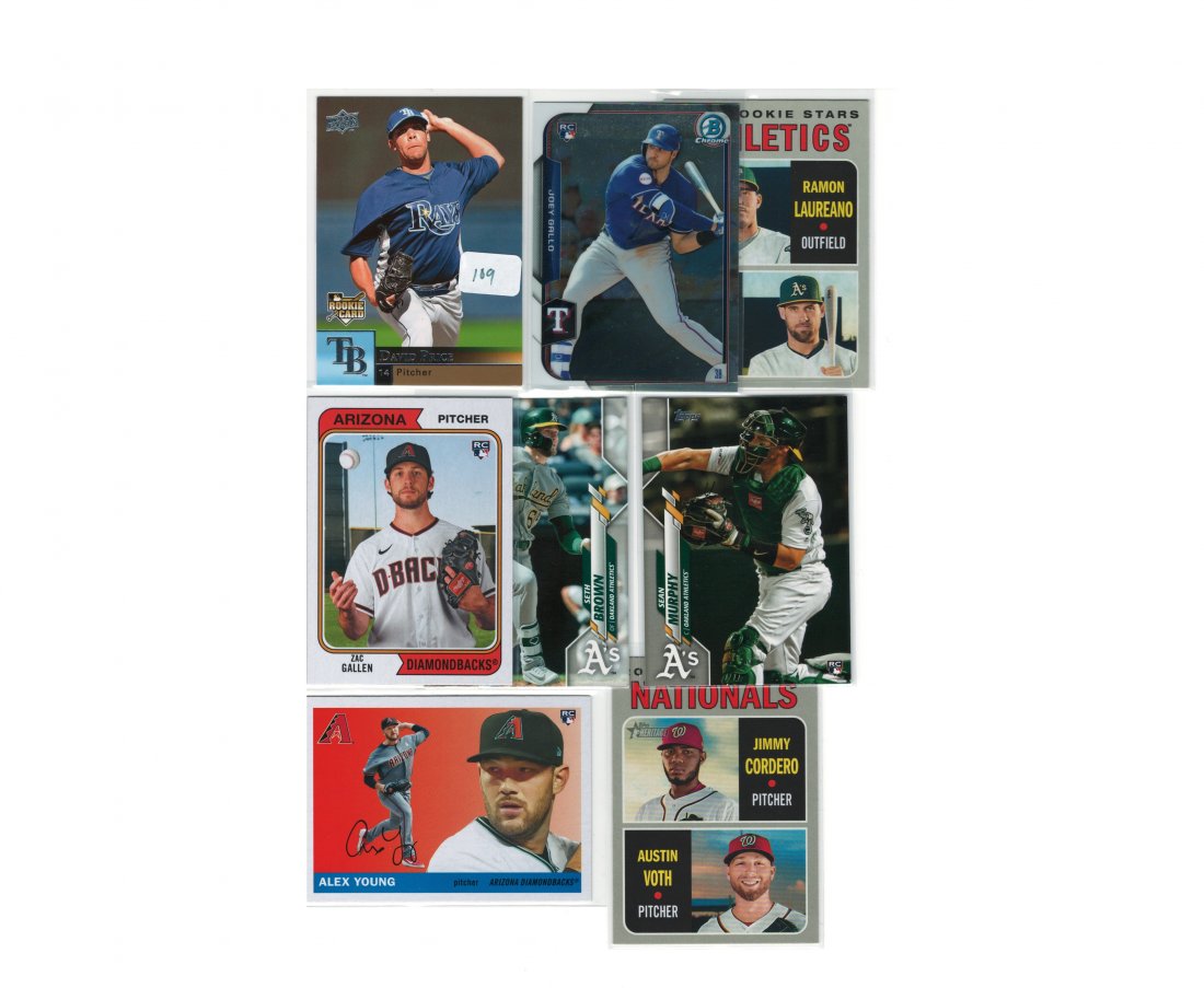 LOT OF 8 BASEBALLROOKIE CARDS (1 of 1)