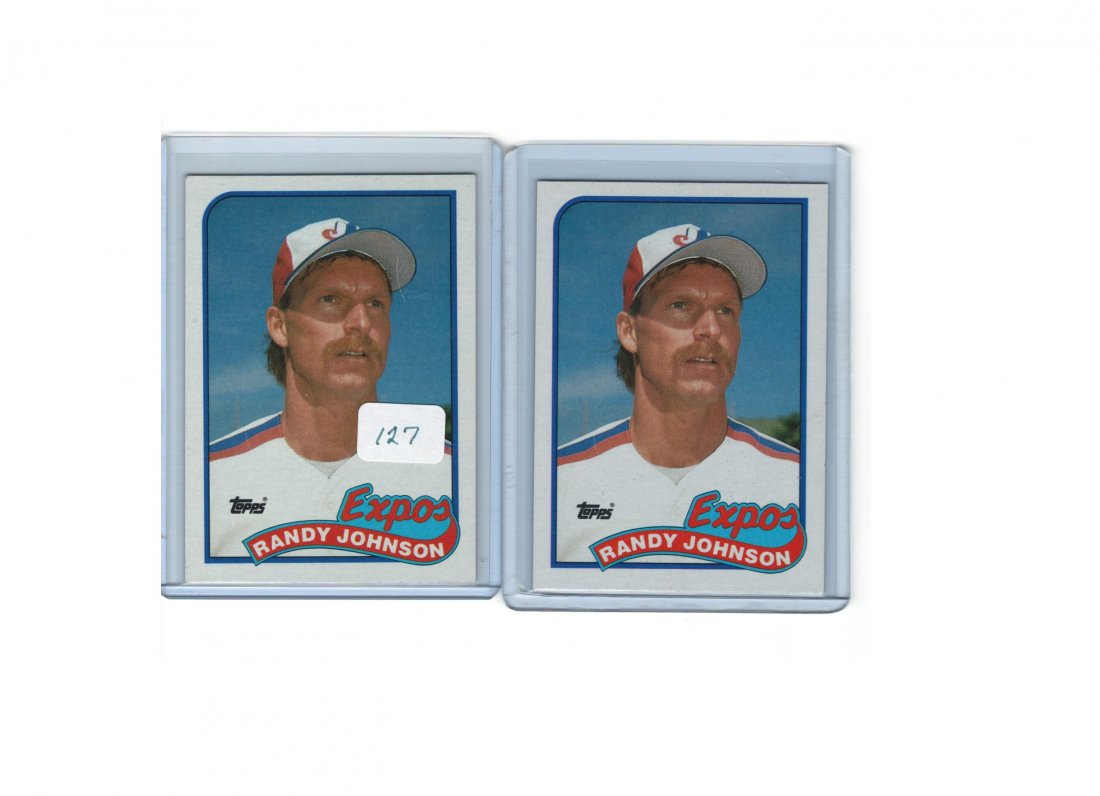 LOT OF 2 1989 TOPPS RANDY JOHNSON: LOT OF 2 1989 TOPPS RANDY JOHNSON