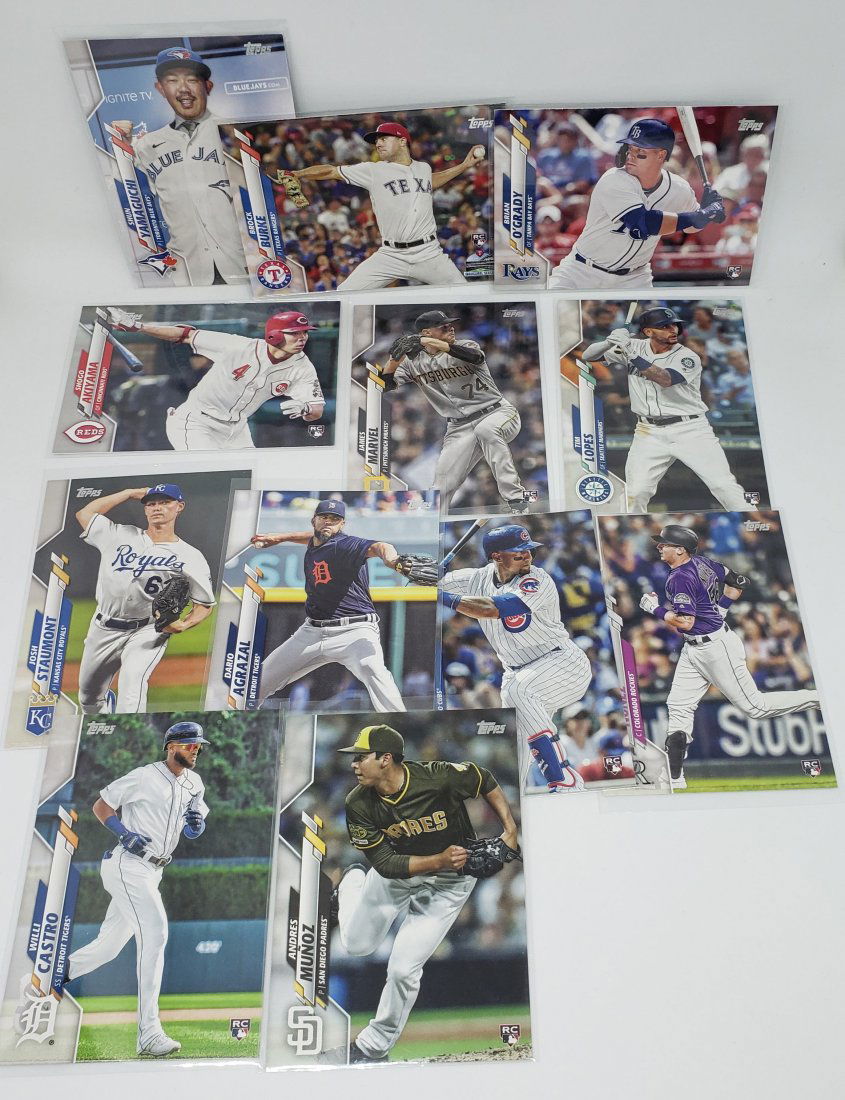 LOT OF 10-2020 TOPPS BASEBALL ROOKIE CARDS (1 of 1)