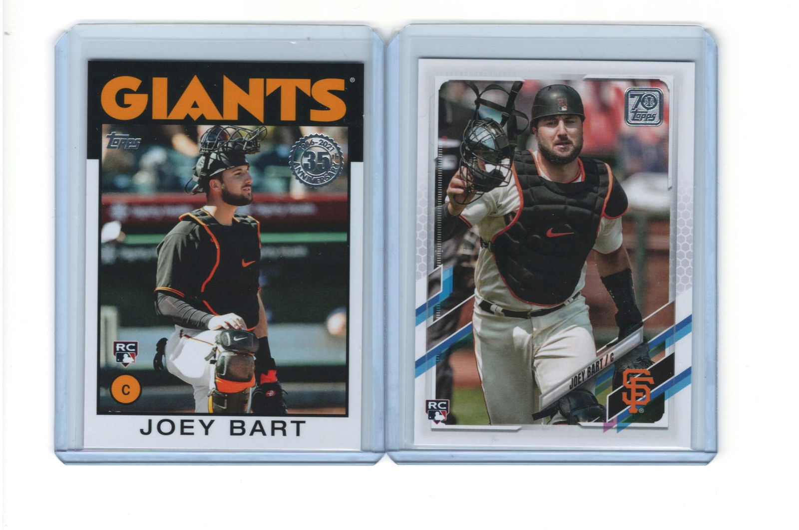 2021 TOPPS JOEY BART GIANTS ROOKIE CARDS (1 of 2)