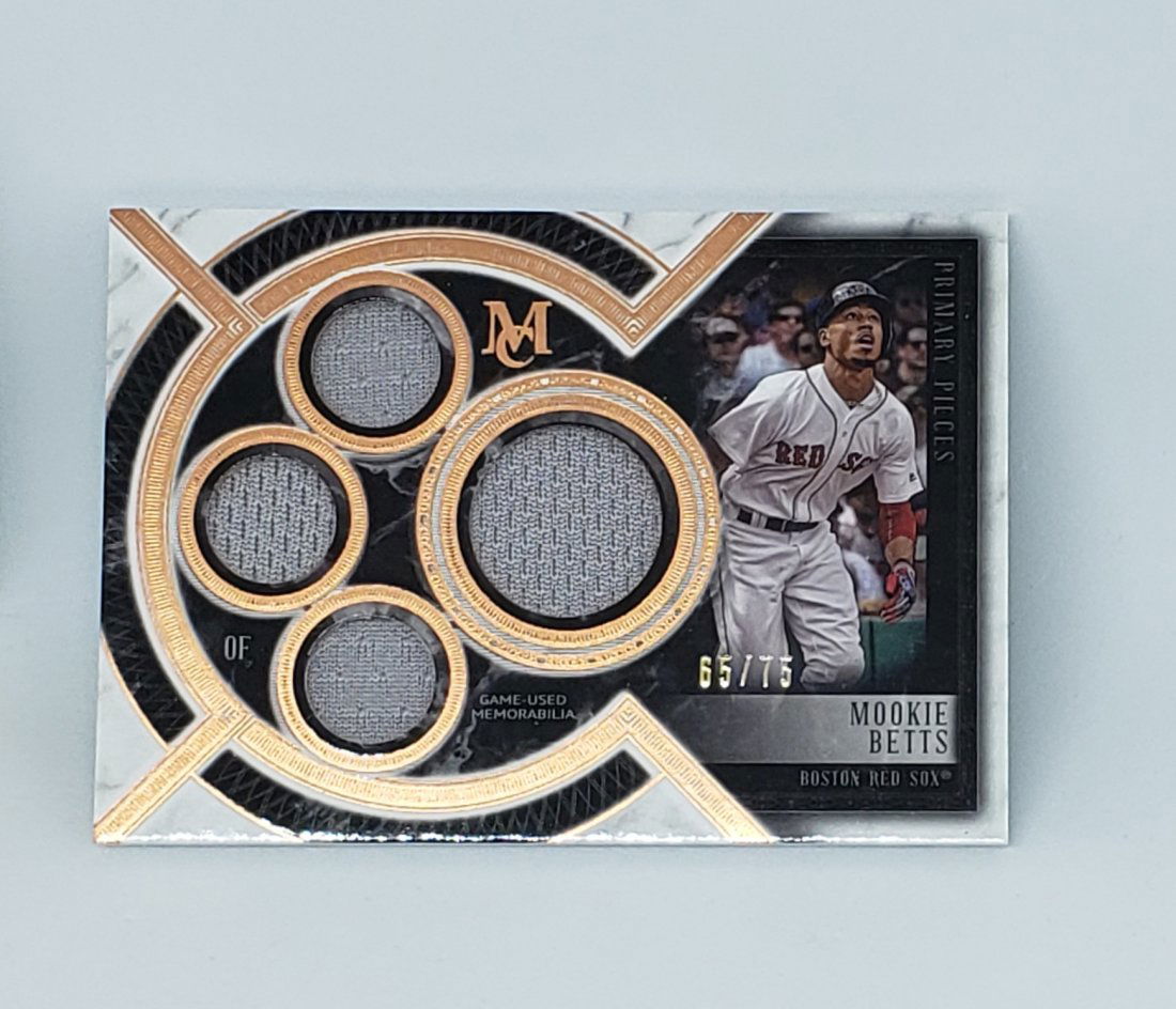 MOOKIE BETTS QUAD MEMORABILIA CARDS 65/75 (1 of 2)