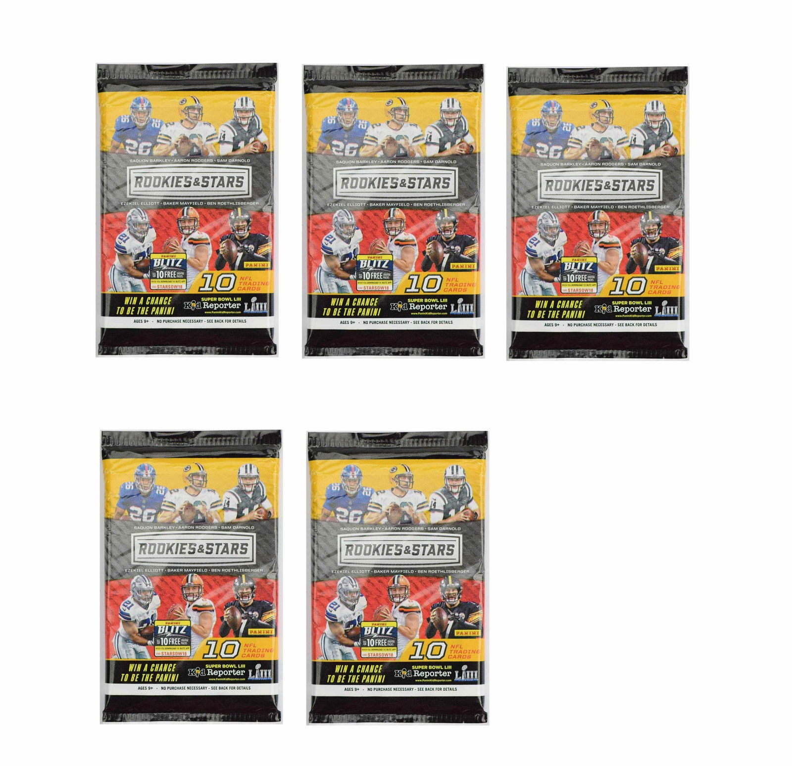 2018 Panini Rookies & Stars Football Retail Pack (Lot (1 of 1)
