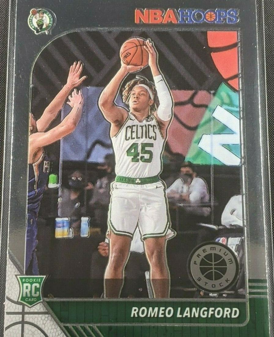 2020 HOOPS PREMIUM BOSTON CELTICS ROOKIE CARDS: ROMEO LANGFORD, TREMONT WAITERS HOOPS PREMIUM STOCK ROOKIE CARDS