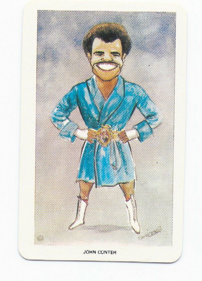 JOHN CONTEH BOXER 1979 VENORLANDUS WORLD OF SPORT: JOHN CONTEH BOXER 1979 VENORLANDUS WORLD OF SPORT OUR HEROES BOXER CARD #4 of 48!