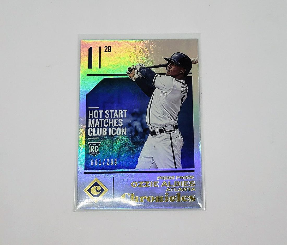 OZZIE ALBIES ATL BRAVES SERIAL NUMBERED ROOKIE CARD (1 of 1)