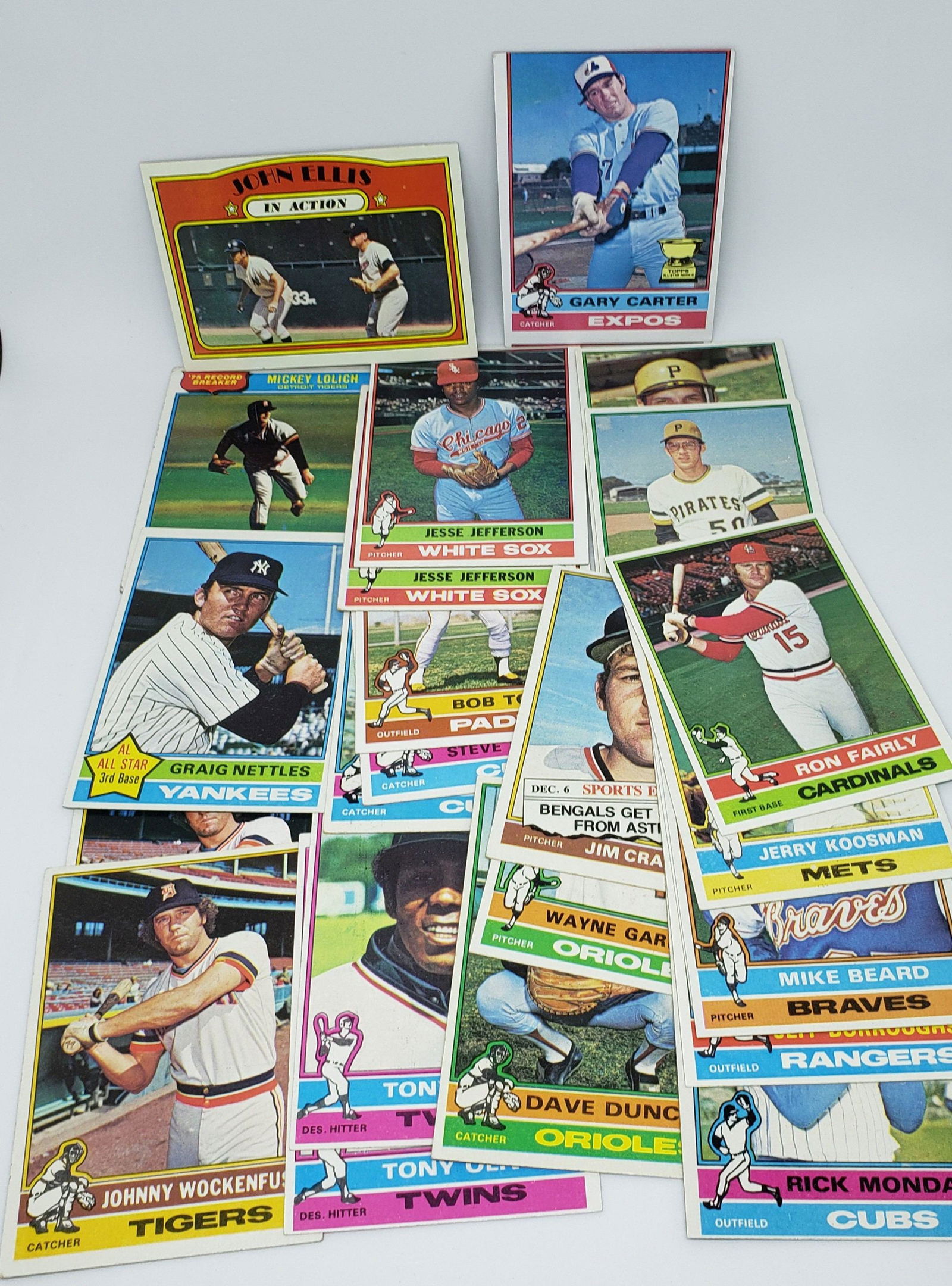 1976 TOPPS BASEBALL CARDS VGEX AND BETTER (1 of 1)