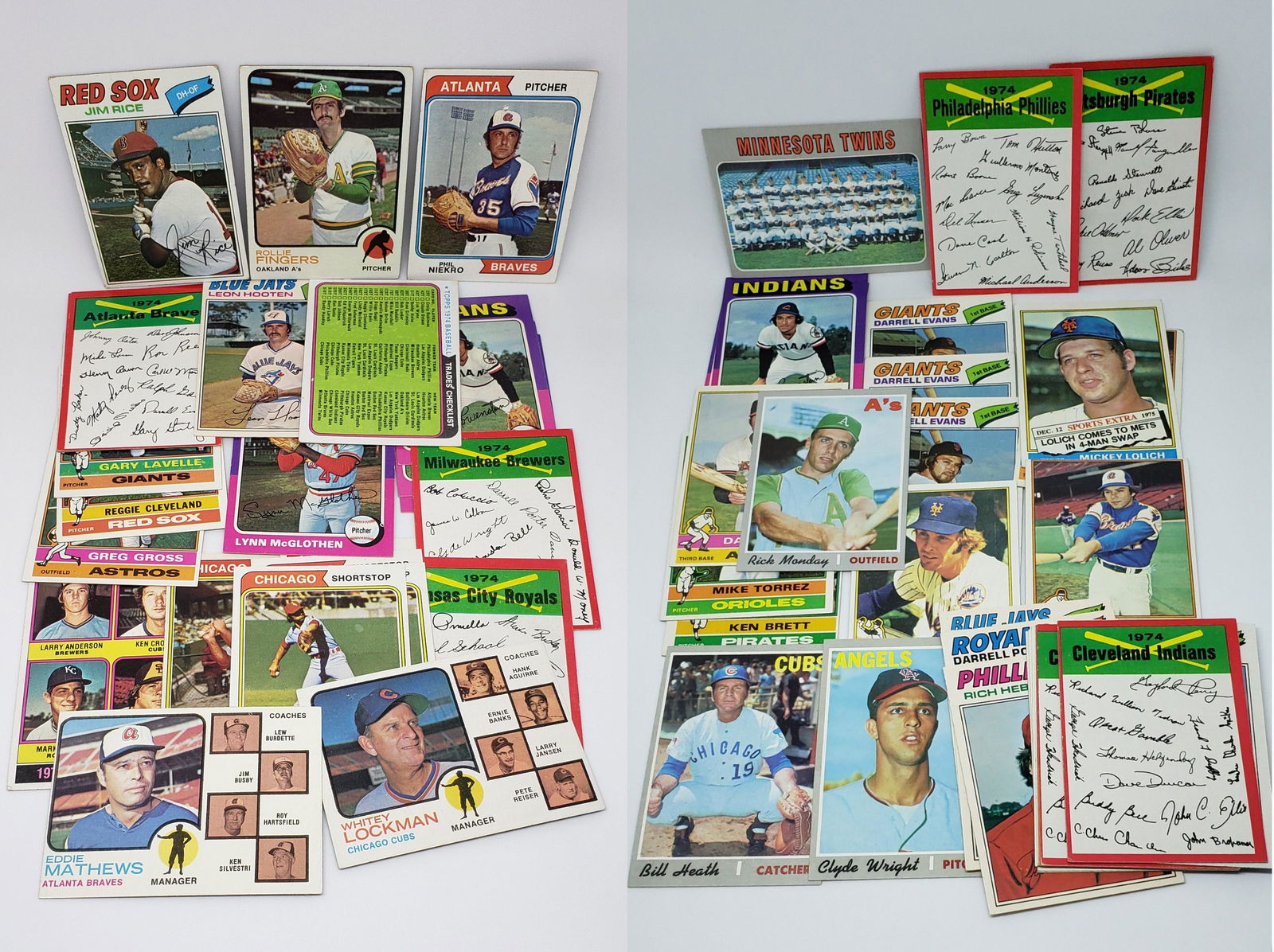 LOT OF 60 VINTAGE TOPPS BASEBALL CARDS W/ HOFERS (1 of 1)