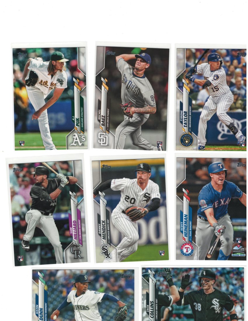 LOT OF 14 BASEBALL ROOKIE CARDS (1 of 2)