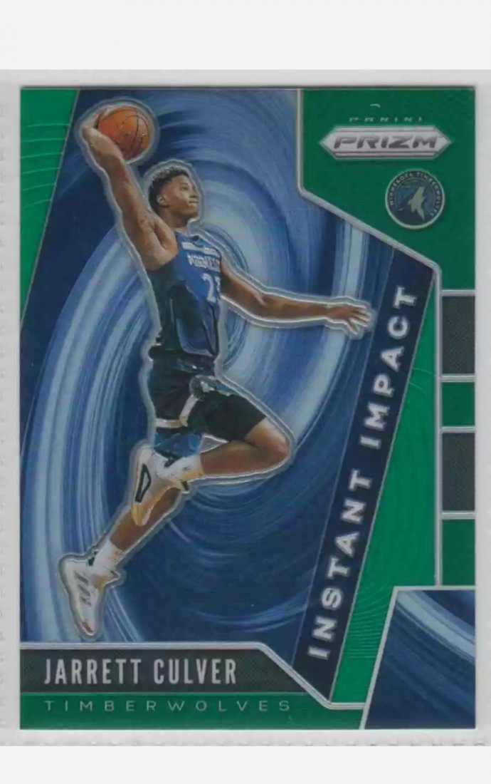 2019-20 Panini Prizm Green Jarrett Culver emergent RC (1 of 2)