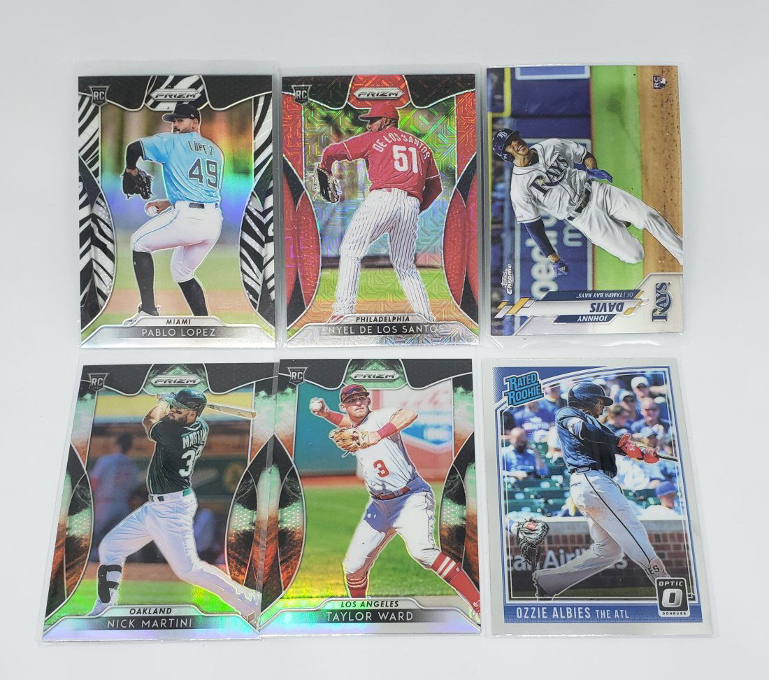 6-Rookie Baseball Cards with Panini Prizm sps (1 of 1)