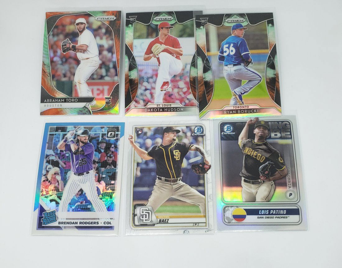 6-Rookie Baseball Cards with Panini Prizm sps (1 of 1)