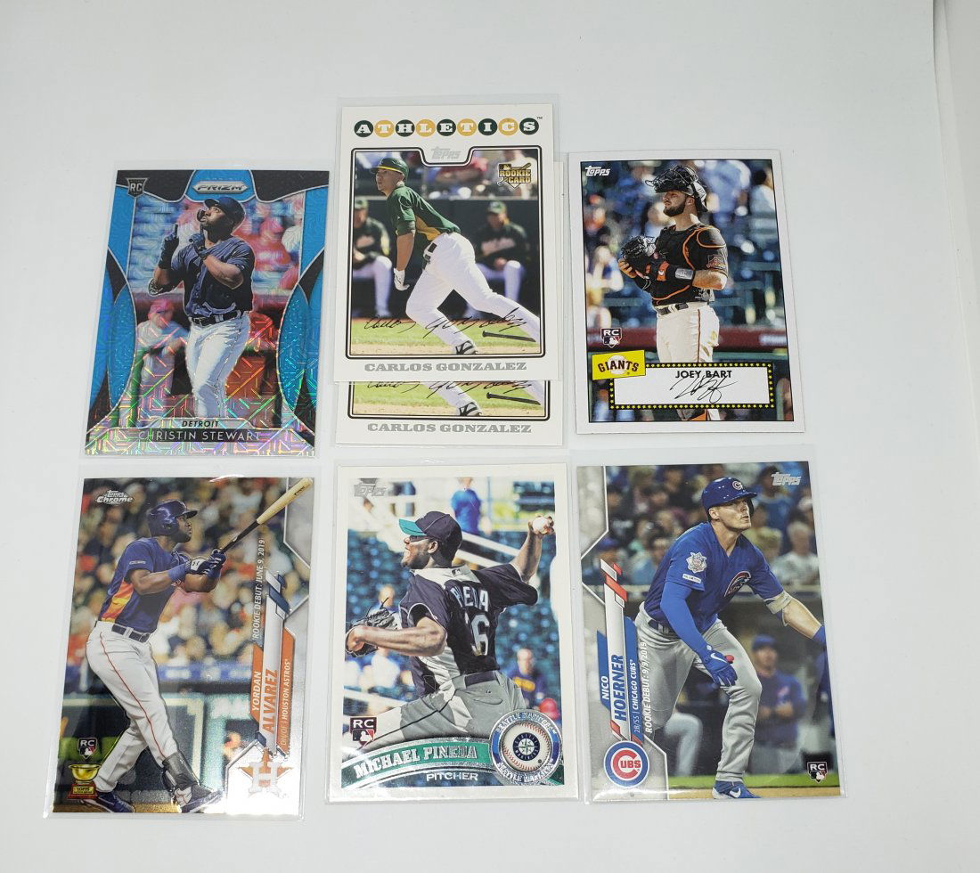 Baseball Rookie cards with Yordan Alvarez Chrome RC (1 of 1)