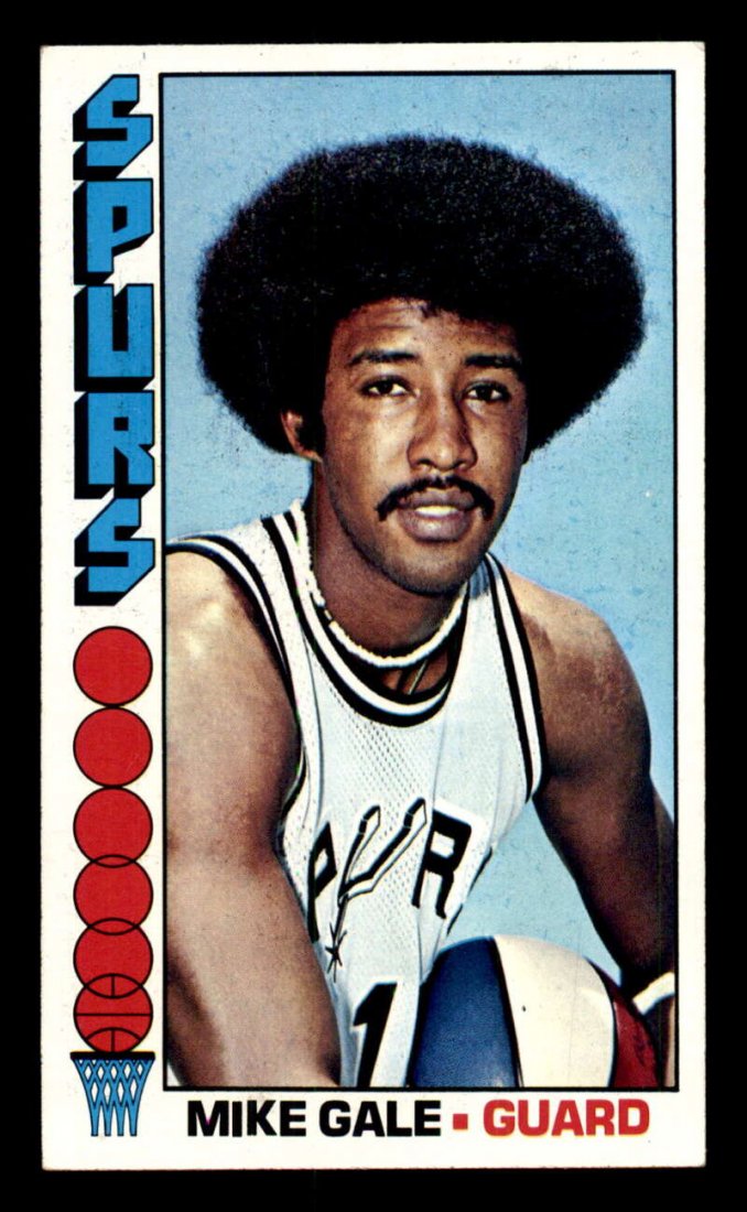 VIntage 1976 Topps 3x5 Jumbo Basketball Card: #141 Mike Gale HOF 1976 Topps Basketball Cards