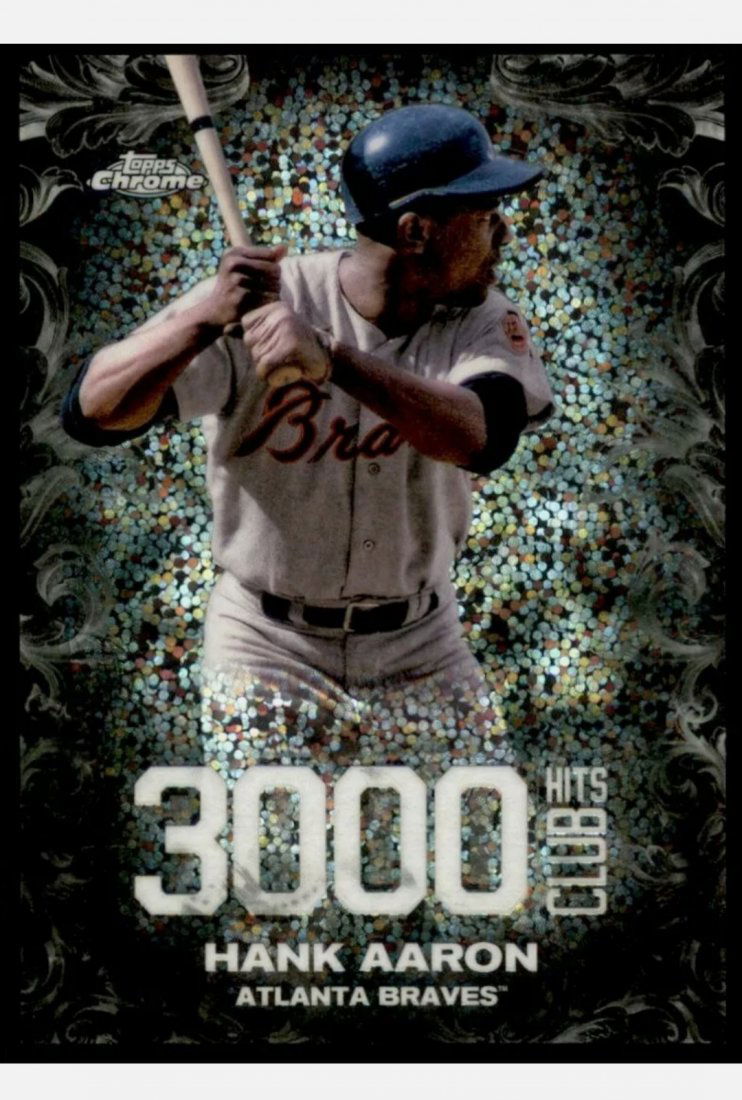Hammerin Hank Aaron 3000 hits Insert card (1 of 2)