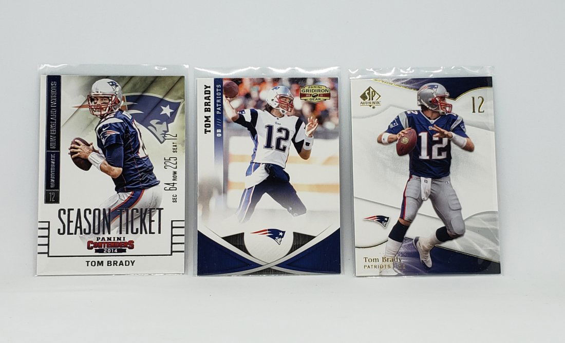 Lot of 3 Tom Brady NE Patriots cards (1 of 1)