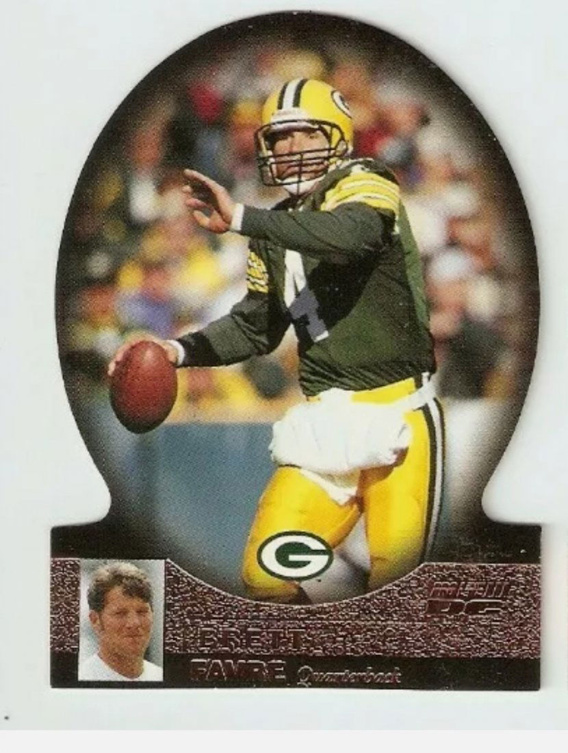 Brett Farve GREEN BAY PACKERS Die-Cut INSERT CARD (1 of 1)