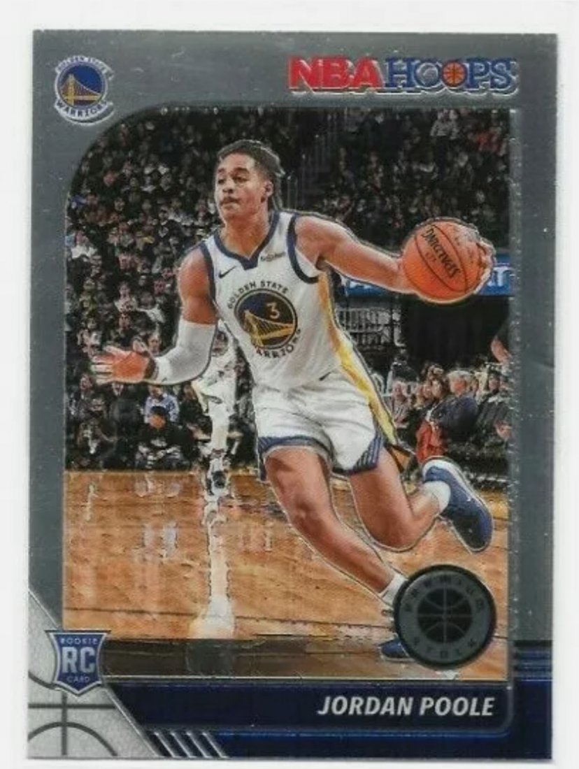 2019-20 HOOPS PREMIUM STOCK Rookie Cards: JORDAN POOLE 2019-20 HOOPS PREMIUM STOCK #223 RC ROOKIE WARRIORS NM-MT & ERIC PASCHALL Golden State Warriors