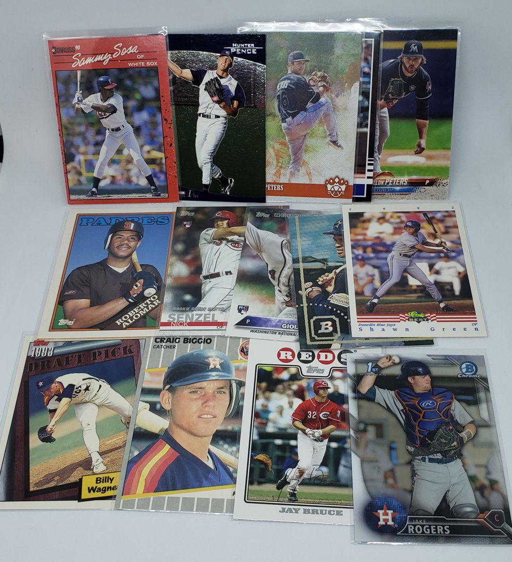 Lot of 15 Rookie baseball cards with hofer (1 of 1)
