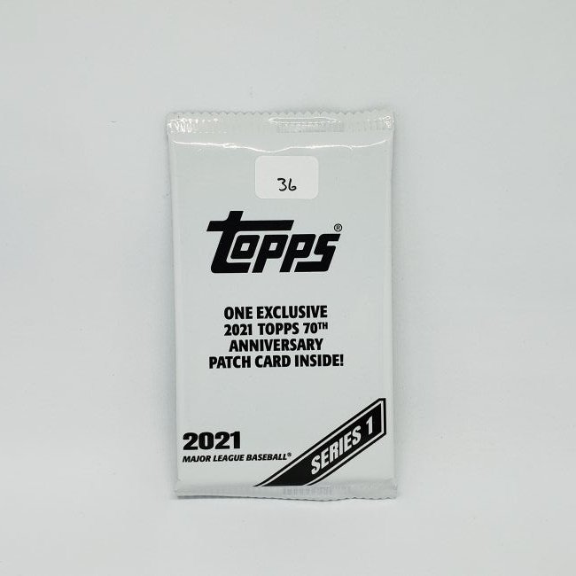 2021 Topps Baseball 70th Anniversary Patch card pack (1 of 1)