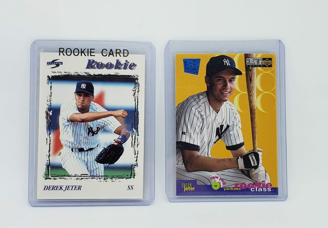 Lot of 2 Derek Jeter NY Yankees Rookie Cards (1 of 2)