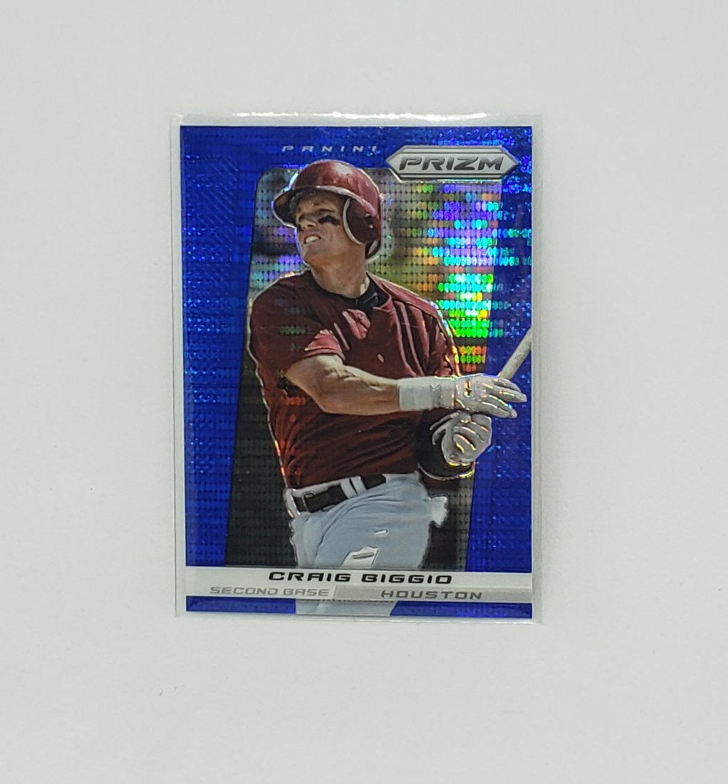 Craig Biggie 2nd year prizm baseball blue pulsar prizm: Craig Biggie 2nd year prizm baseball blue pulsar prizm