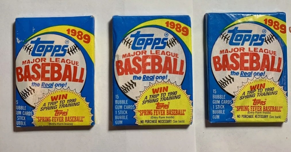 1989 Topps Baseball Cards Unopened Wax packs (1 of 1)