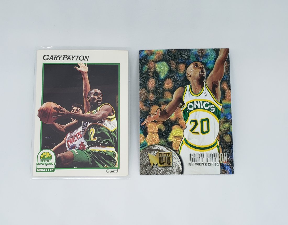 Gary Payton Rookie card with 95-96 Fleer Metal (1 of 1)
