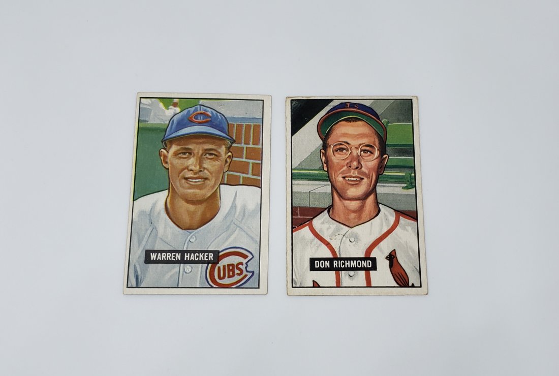 Lot of 2 1951 Bowman Vintage Baseball  cards (1 of 2)