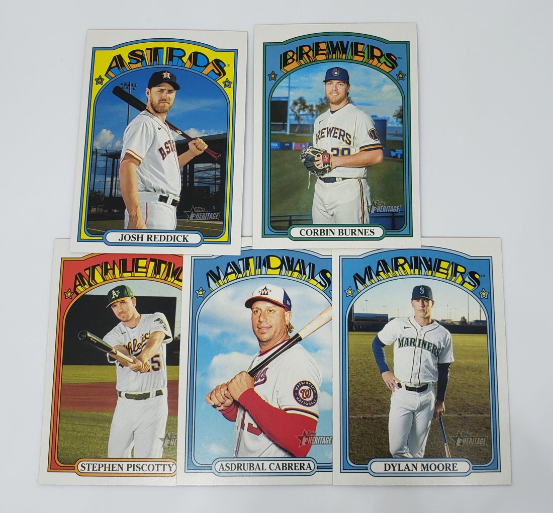 Assortment of 2021 Heritage sps Baseball  cards (1 of 1)