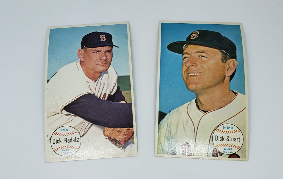 Vintage Red Sox 1964 TOPPS Giants: 1964 Topps 3x5 Jumbos Dick Stuart sp and Dick Radatz