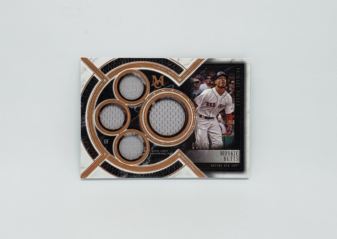 Topps Museum Collection Mookie Betts Quad Relic (1 of 2)