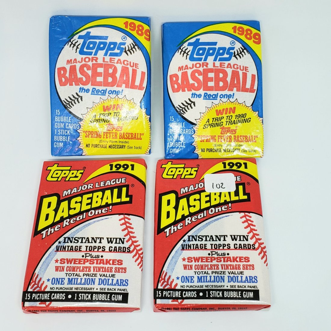 Lot of 4 Assorted Topps Baseball wax packs (1 of 1)