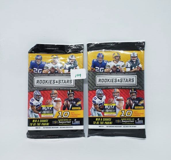 2 packs of 2018 Panini Rookies and Stars Football (1 of 1)