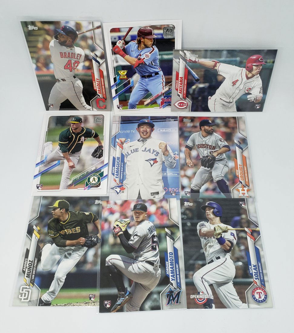 Lot of 10 Rookie Baseball Cards (1 of 1)