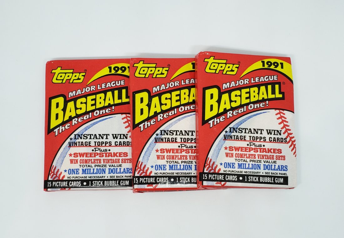 1991 Topps Baseball Sealed Wax Packs Chipper Jones RC? (1 of 1)