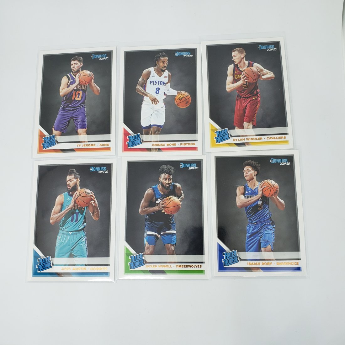 2020-21 Donruss Basketball RATED ROOKIES: 6 Rated rookies including Cody Martin, Jordan Bone