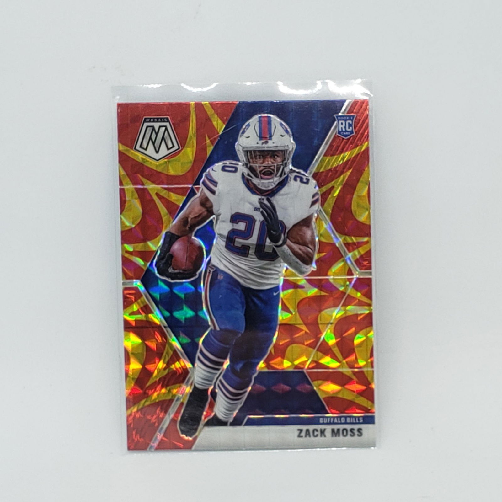 Zack Moss Buffalo Bills Orange reactive RC (1 of 1)