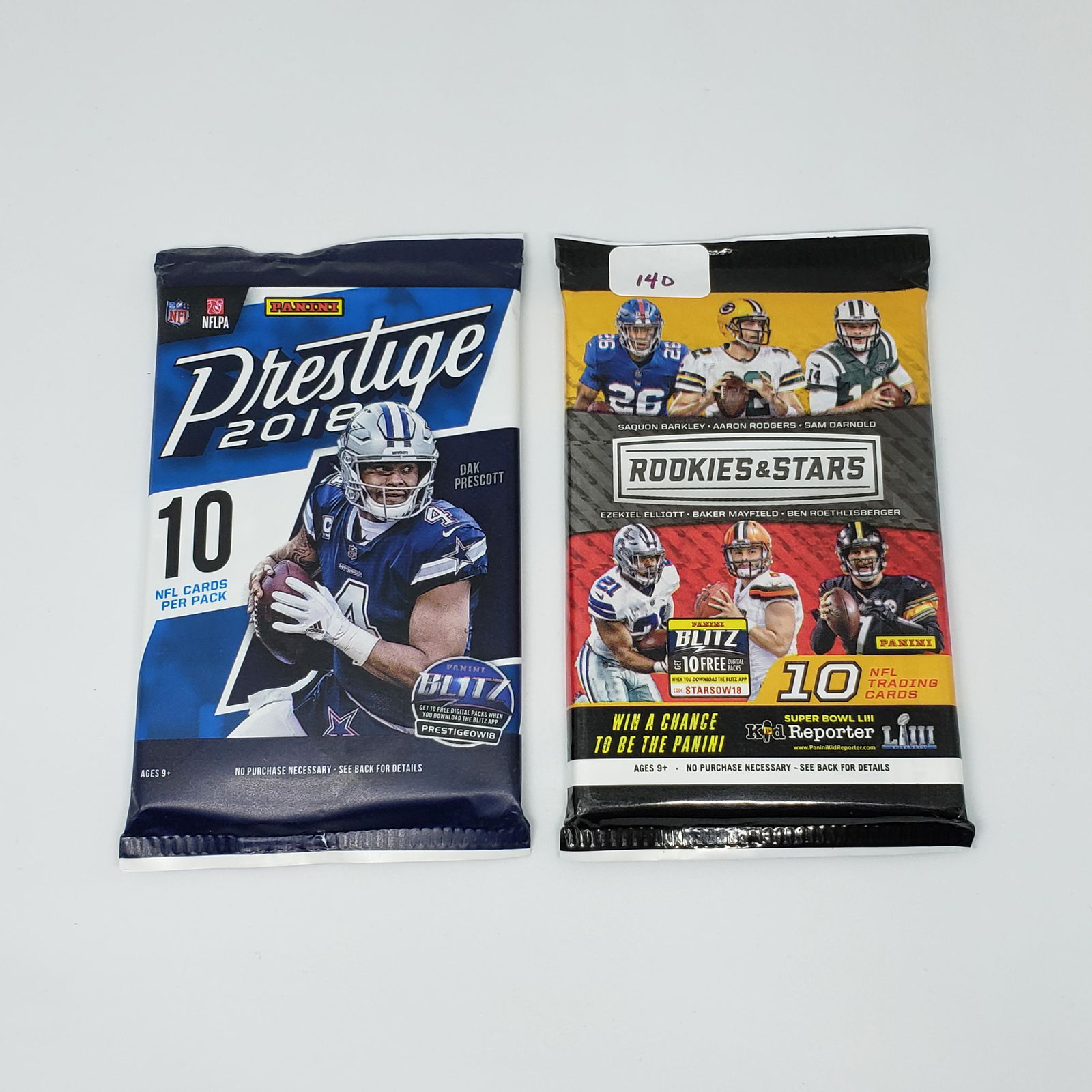2 pks-2018 Panini NFL Football Absolute & R&S (1 of 1)