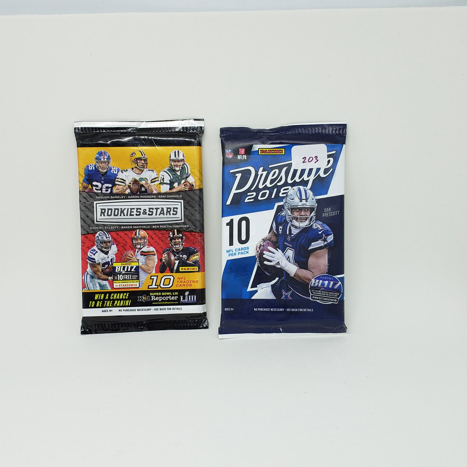 2 packs of 2018 Panini Football cards (1 of 1)