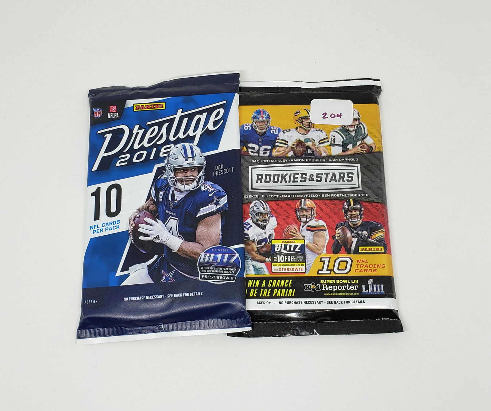 2 packs of 2018 Panini Football cards (1 of 1)