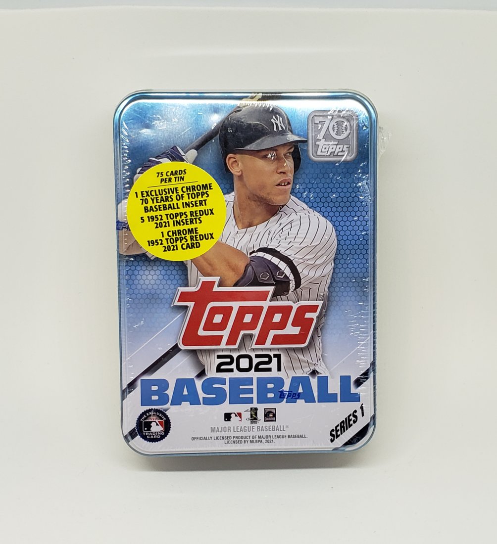 2021 Topps Baseball Aaron Judge Sealed Tin (1 of 2)