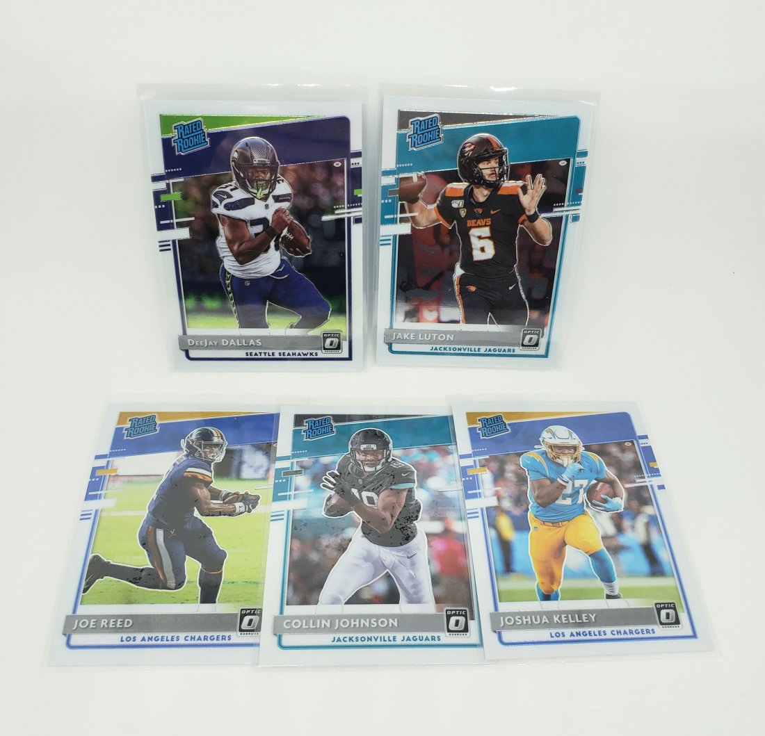 Lot of 5 2020 optic rated rookies (1 of 1)