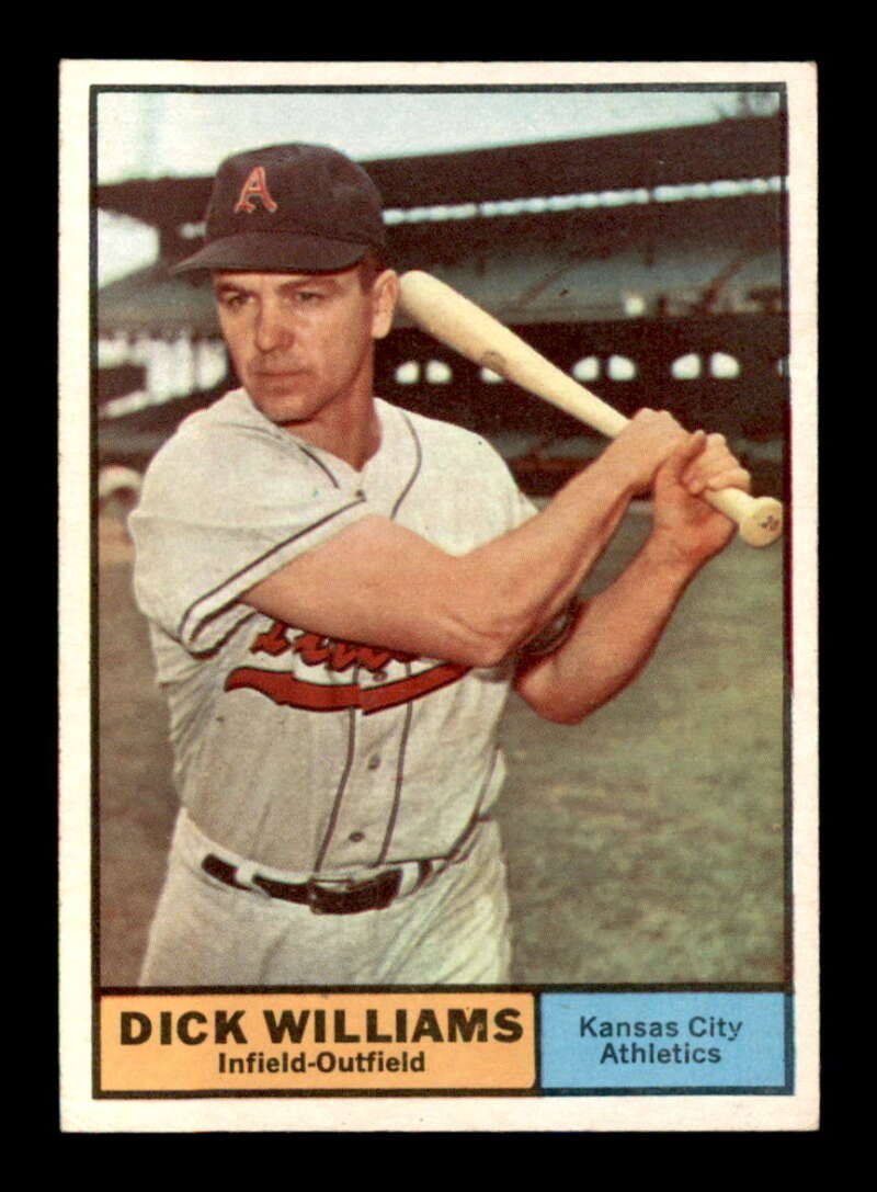 1961 Topps Baseball #8 Dick Williams hof (1 of 2)